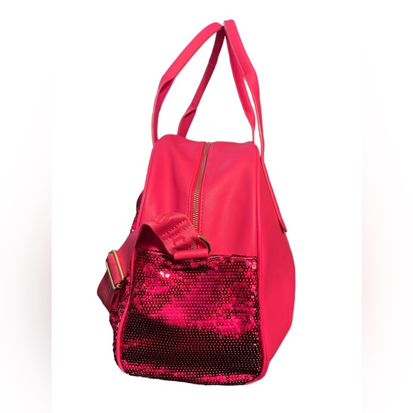 Juicy Couture Los Angeles NWT Pink Sequined Queen of Everything Messenger Bag - Picture 7 of 12
